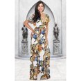 thumbnail image 2 of KOH KOH Long Summer V-Neck Floral Print Kimono Short Sleeves Vintage Hawaiian Casual Cocktail Sundress Sun Gown Maxi Dress For Women Off White X-Large US 14-16 DAN001_A040, 2 of 6