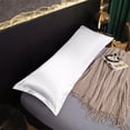 thumbnail image 6 of Body Pillowcase Satin Waterproof Pillow Cover Long Body Pillow Protector Soft Cooling Sleep Case Anti Stain Sweat Oil Barrier Easy Clean, Bedroom Couples Home Sleep Rest Relax Use, 6 of 6