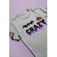 thumbnail image 5 of Old Glory Juniors Halloween Bat Poop Crazy Short Sleeve T Shirt, 5 of 6