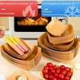 thumbnail image 5 of Kraft Paper Boat Shaped Plates Disposable Salad Dessert Pine Cake Snack Bowls Food Tray for Kitchen Party Tableware, 5 of 8