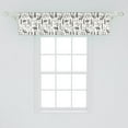 thumbnail image 2 of Ambesonne Northwoods Window Valance, Wild Nature Theme, 54" X 12", Taupe and White, 2 of 3