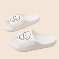 thumbnail image 5 of White Womens EVA Slide Sandals Cute Puppy Design Comfort Platform Quilted Footbed Waterproof Slides for Pool Beach Shower Indoor Outdoor,Size 3.5-5, 5 of 9