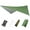 Green, variant on 9x9FT Hammock Waterproof Tent TARP - Lightweight - Backpacking Approved - Perfect Hammock Shelter