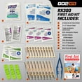 thumbnail image 2 of Go2Kits 5-PACK 34 Piece First Aid Kit Featuring Assorted Bandages, Wipes and First Aid Basics in Compact Reusable Kits for Home, Office & Travel (5 Pack), 2 of 9