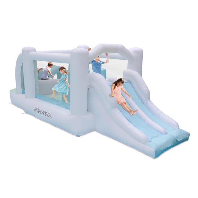 Bounceland Obstacle Dream Bouncer - Diapositivas combinadas, 12 pies x 8 pies x 6 pies de alto, sopl multicolor