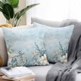 thumbnail image 2 of Ocean Starfish Anchor Outdoor Pillow Covers Pack of 2 Coral Flower Blue Theme Retro Waterproof Throw Pillow Covers Decorative Cushion Cases for Patio Garden Tent Balcony Couch 18x18 inch, 2 of 8