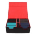 thumbnail image 3 of Estuche para guardar cartas de 400 Plus, multifuncional, de piel sintética, con cierre magnético, caja para guardar cartas Commander, 3 of 14