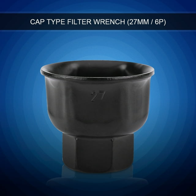 Oil Filter Socket, 27mm 3/8" Car Oil Filter Wrench Socket Drive Remover Tool