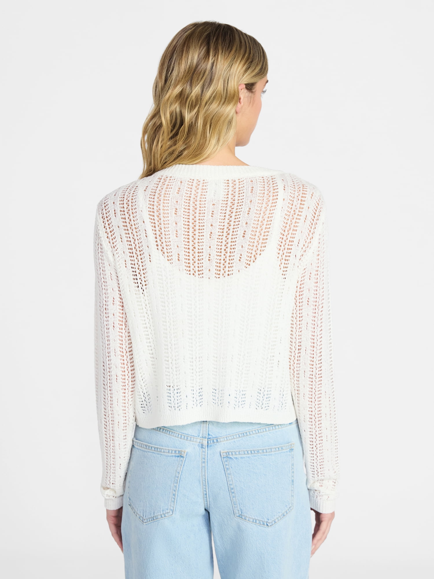 No Boundaries Tie Front Cardigan, Women's XXS-XXL