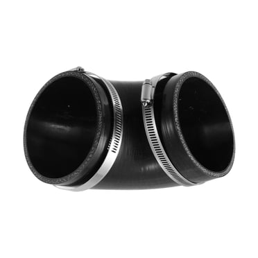 Unique Bargains 102mm 4 Pieds ID Réducteur de Tuyau en Silicone à 90 Degrés Ensemble de Raccords en Silicone Tube Interfroid Noir pour Voiture