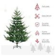 thumbnail image 4 of 6ft Artificial Christmas Tree, Nordic Pine Hinged Xmas Tree with 795 Tips, Wide Steel Base, Auto Open, Realistic Branches, 4 of 9