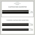 thumbnail image 3 of Exclusive Home Ogee 1" Curtain Rod and Finial Set, Matte Bronze, Adjustable 36"-72", 3 of 6