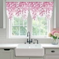 thumbnail image 4 of Pink Eucalyptus Leaves Tie Up Curtains for Windows, Adjustable Balloon Window Shades, Spring Botanical Leaf Branches Kitchen Window Treatments Adjustable Roll Up Curtain for Basement/Nursery 52"x45", 4 of 8