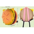 thumbnail image 5 of Mochila de hamburguesa de PU Mochila de hamburguesa con queso de uso diario portátil para viajes de vacaciones Adultos BLESIY Bolsa de hamburguesa con queso, 5 of 5