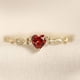 thumbnail image 2 of Exquisite Tiny Heart-Shaped Zircon Ring For Women Girls Birthday Wedding Anniversary Jewelry, 2 of 5