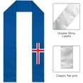 thumbnail image 2 of Iceland Flag Graduation Stole Graduate Shawl Sash Scraf Gift For Abroad Student International Study (Square), 2 of 6