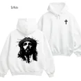 thumbnail image 3 of Jesus Crown of Thorns Hoodie – Christian Pullover, Faith Graphic Hooded Sweatshirt, Streetwear Top, Religious Unisex Hoodie, 3 of 6
