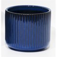 thumbnail image 1 of Blue Striped Ceramic Planter, 1 of 1