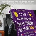 thumbnail image 3 of Sister in Law Gifts, Christmas Blanket Gifts for Sister in Law, Sister in Law Birthday Gifts, Sister-in-Law Gift on Mother''s Day, to My Sister in Law Blanket, 60"x 50", 3 of 6