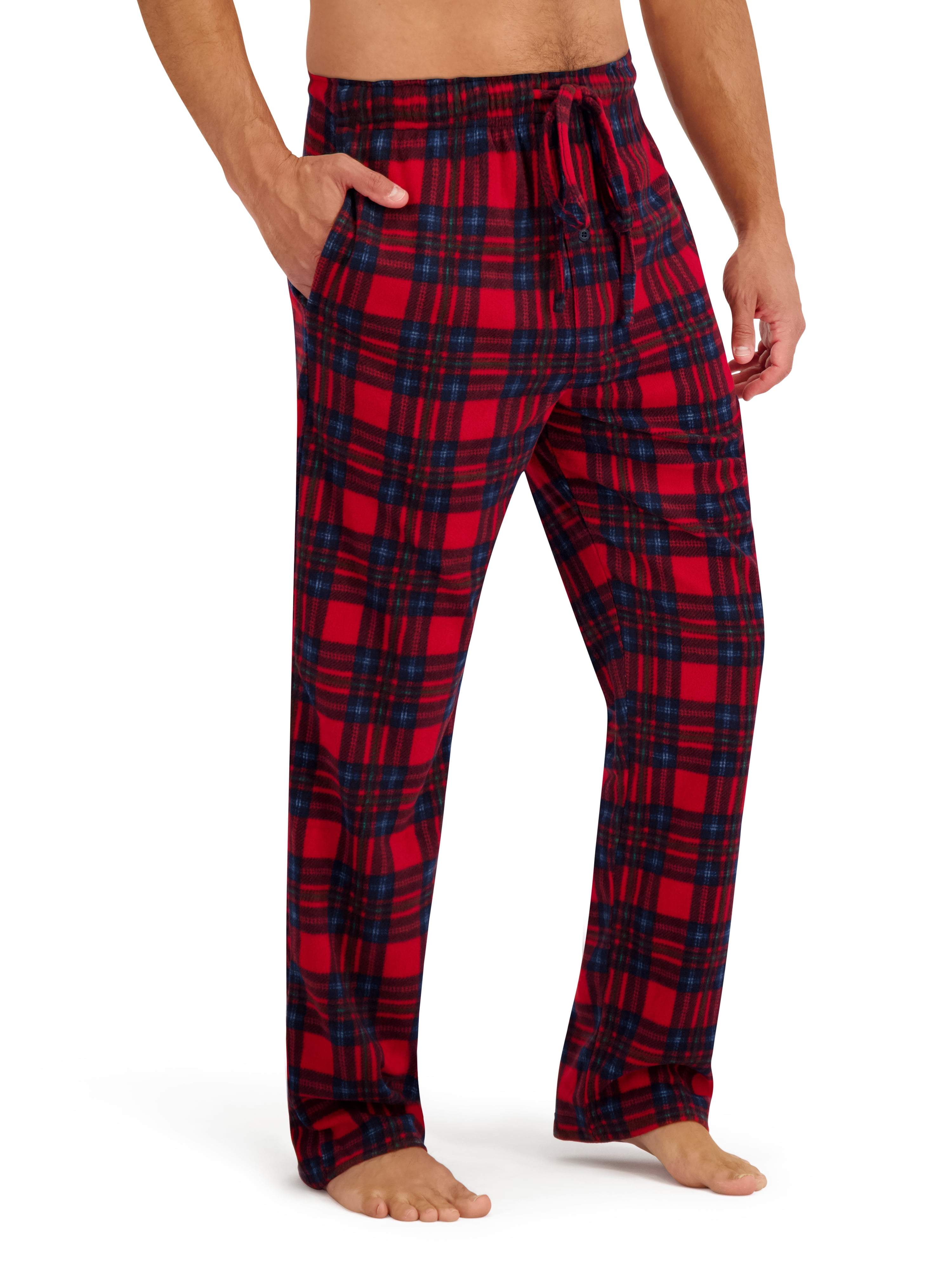 Hanes Men's Cozy Microfleece Pajama Sleep Pants, 2-Pack, Sizes S-2XL