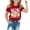 Red, variant on Shadoumai Easter Holiday Graphic Tees For Kids Festival Family Party Outfits With Prints