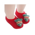thumbnail image 3 of Fangasis Infant Sock Slippers Comfort Christmas Floor Socks Slip On Home Shoes Indoor Cozy Crib Shoe Red Christmas Tree 6toddlers, 3 of 8