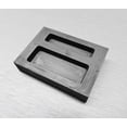 thumbnail image 2 of Graphite Ingot Mold 2 Pockets 1/2oz & 1oz Capacity Melting Scrap Gold Make Bars, 2 of 7