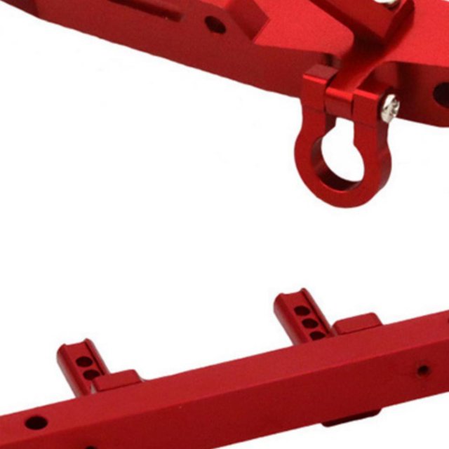mmirethe Aluminum Alloy 1/12 Front And Rear Bumper For MN128 OFF-Road 2pcs RC Car Accessories Replacement Parts RC Upgrade Part Red