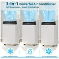 thumbnail image 2 of 14000 BTU Portable Air Conditioners, Air Conditioner Portable for Room up to 750 Sq.Ft, 3-in-1 AC Unit with LED Function Display, Dehumidifier & Fan, Installation Kit & Remote Control for Home, 2 of 7