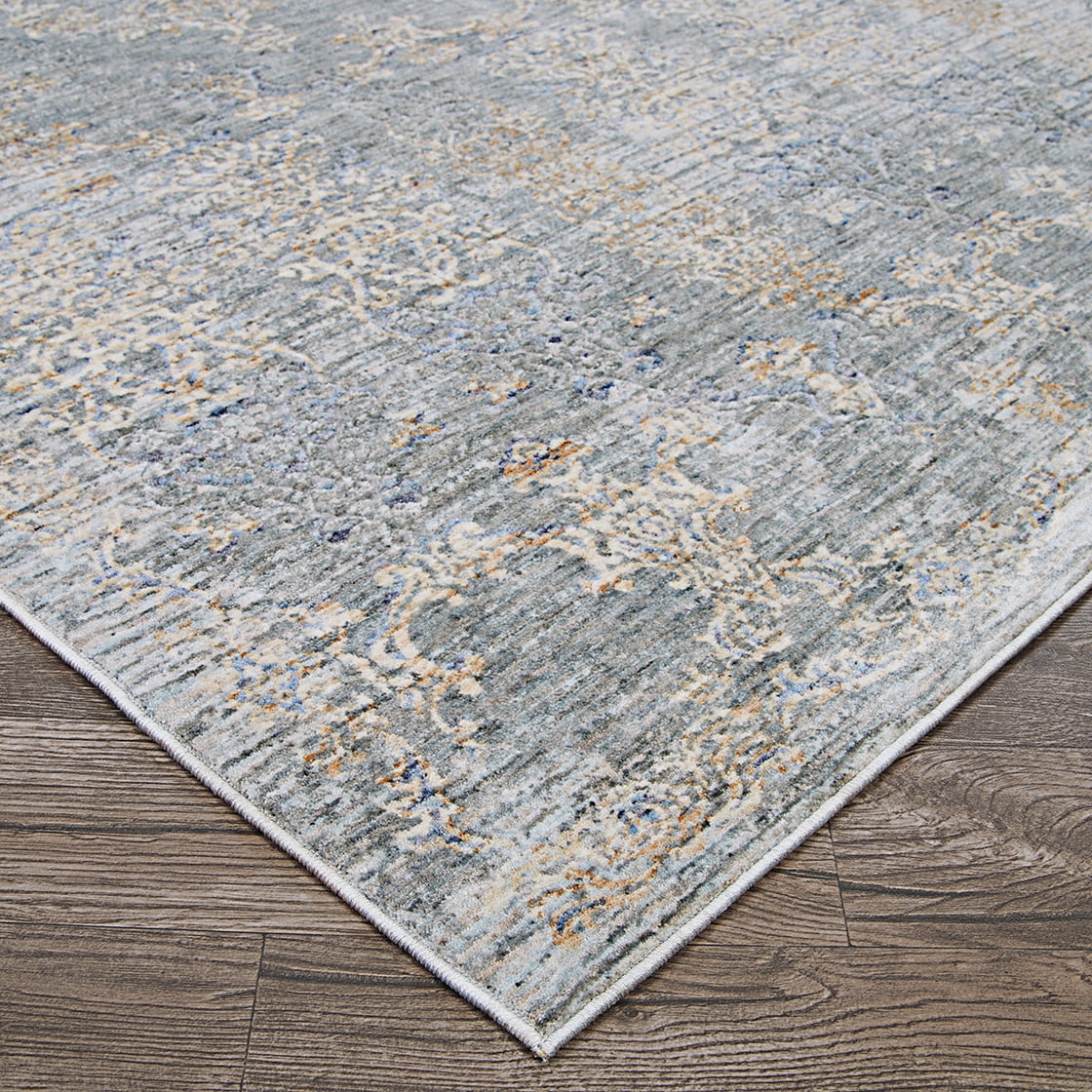 Couristan Couture Renaissance Area Rug, 2'2" x 8'11" Runner, Pewter-Mode Beige