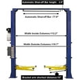 thumbnail image 5 of HPDMC Two Post Car Lift 9,000 LBS Overhead 110V 2 Posts Auto Hoist Truck Lift for Garage 3 Year Warranty, 5 of 17
