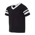 thumbnail image 3 of Augusta Sportswear Boys' Standard Youth Sleeve Stripe Jersey, Black/White, Medium, 3 of 6