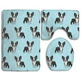 thumbnail image 1 of ABPHQTO Lindo, boston terrier Juego de alfombras de baño de 3 piezas Alfombra de baño Alfombra de contorno y tapa de inodoro ABPHQTO Cont-CHAPPLE-36568, 1 of 2
