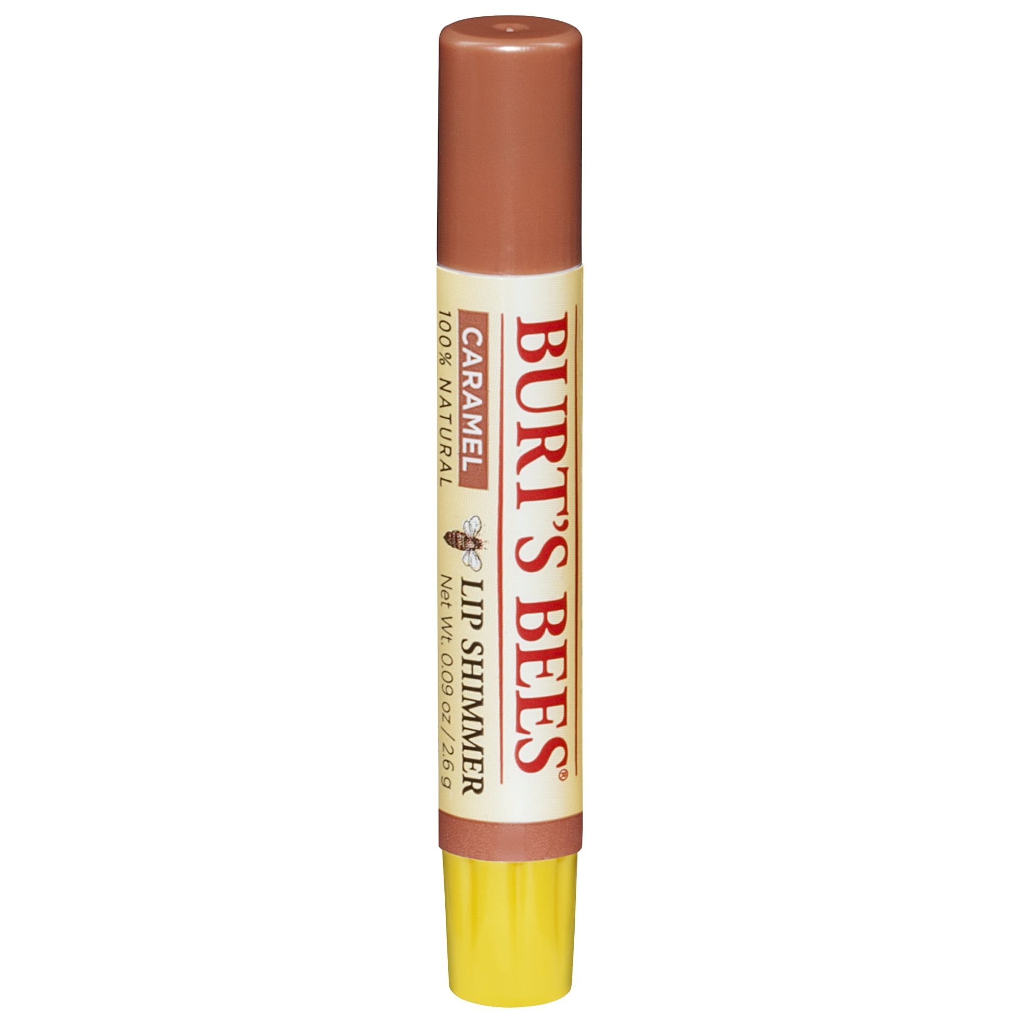 Burt's Bees 100% Natural Moisturizing Lip Shimmer, Caramel - 1 Tube