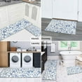 thumbnail image 5 of Pioneer Flower Floral Print Pattern Kitchen Rugs Sets Of 2,Anti Fatigue Kitchen Mat Rugs Non Slip Washable,Decorative Kitchen Floor Mats for Kitchen,Sink,Laundry,17"x30"+17"x47", 5 of 7