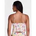 thumbnail image 3 of No Boundaries Multi Fruit Print Ruffle Tankini Swim Top, Women's XXS-XXL, 3 of 5