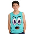 thumbnail image 4 of SGFCWSX Boys Graphic Tank Tops Print Casual Crew Neck Sleeveless Relaxed Fit Outdoor Daily Wear Tops for Kids Green Size 8 Years, 4 of 6