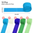 thumbnail image 2 of Uxcell Crepe Paper Streamers 10 Rolls 820ft for Decorations, Multicolored(1.8 in x 82 ft/Roll), 2 of 5