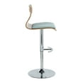 thumbnail image 5 of Folia Adjustable Bar Stool, Chrome Bar Stools, Bar Chairs, Swivel Bar Stools, Bar Stools Set of 2, 5 of 6