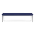 thumbnail image 4 of Lenox Steel Reception Waiting Room Healthcare 3-Seat Bench / Silver Steel / Blue, 4 of 5