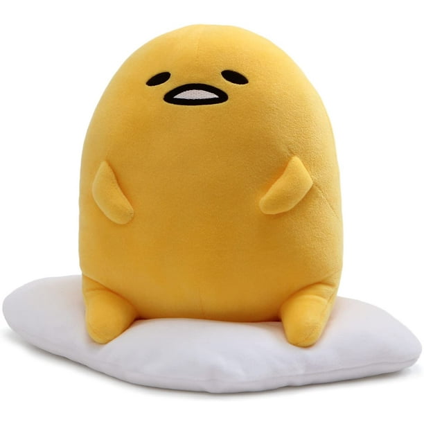 Peluche Huevo Gudetama GUND Stuffed Animal Sentado con Postura Perezosa 9pulg Felpa Suave Infantil Amarillo GUND GD-853535