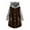Brown, variant on Women Fall Jackets Cat Ear Hoodie Sherpa Fleece Button Down Hooded Sweatshirt Color Block Fuzzy Irregular Hem Lightweight Jacket