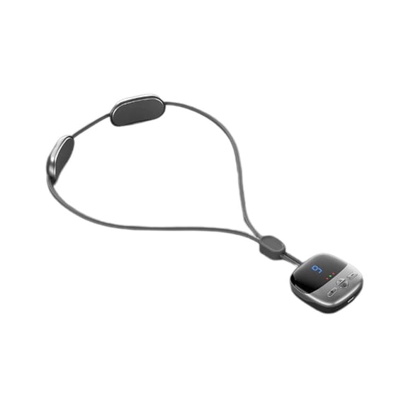 Neck Massager with Heat, USB Charging Dual-Pulse Four Modes Neck & Shoulder Massager for Pain Relief Deep Tissue