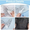 thumbnail image 3 of 4 Sheets Glitter Hotfix Rhinestone Butterfly Applique 2 Colors Butterfly Iron on Crystal Decals Bling Rhinestone Stickers Sparkle Glass Hotfix Patches for Clothing Crafts Costumes Decoration for DIY, 3 of 9