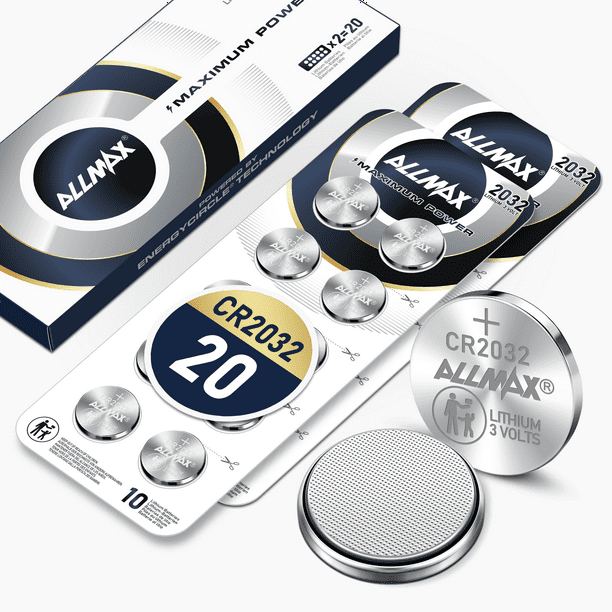 Allmax CR2032 Maximum Power Lithium Coin 3V Battery (20 Count) Ultra