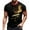 Black, variant on Men's Retro Independence Day Printed T-Shirt, Breathable Cotton Blend for Outdoor Sports and Casual Outings ,Black L
