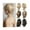 Bleach Blonde, variant on Messy Straight Hair Bun Hairpiece Synthetic Straight Pony Tail Short Claw Clip Ponytail Extensions for Women