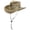 Navy Trim, variant on Panama Jack Men's Mesh Crown Safari Sun Hat with Chin Cord, UPF 50 , Medium, Solid Navy