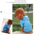 thumbnail image 4 of Chubasquero para perros BRI Poncho con capucha ajustable impermeable S Azul, 4 of 5
