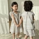 thumbnail image 2 of Conjunto de ropa de verano para niños de 1 a 8 años, conjuntos de camisetas sin mangas a cuadros de arcoíris, vestido de manga voladora para niñas, traje para hermanos, 2 of 6